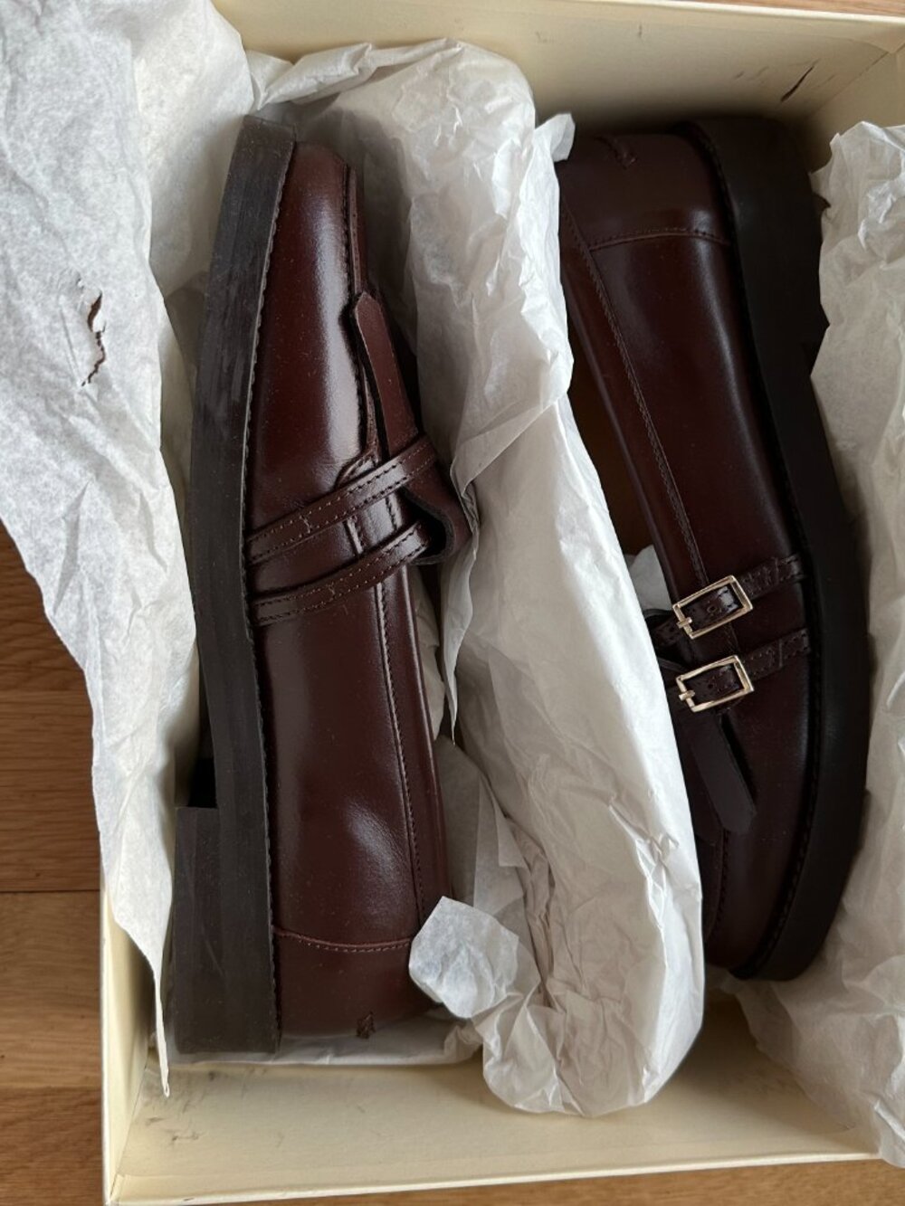 Sezane Joey Loafers (Glossy Chocolate) - Picture 8 of 10